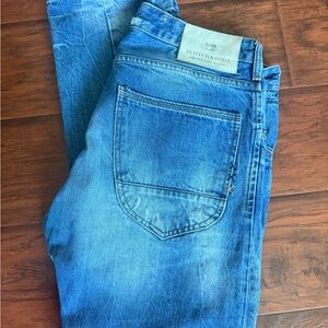 Scotch & Soda Men's Light Blue Slim/Straight Jeans